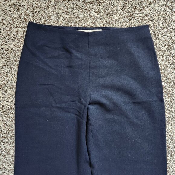 EMPORIO ARMANI Womens Black Wool Dress Pants Slacks Size 38 26 Wide Leg Unhemmed - Picture 3 of 4